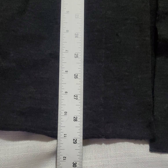 Eileen Fisher 100% MerinoWool Cardigan Sz Petite M Open Sweater Long Sleeve Grey - Picture 13 of 13